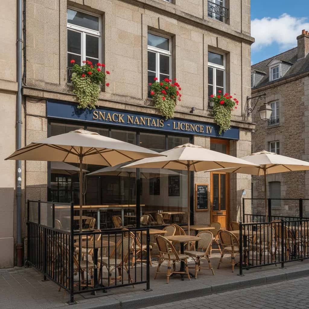 Snack à Nantes : terrasse - licence IV