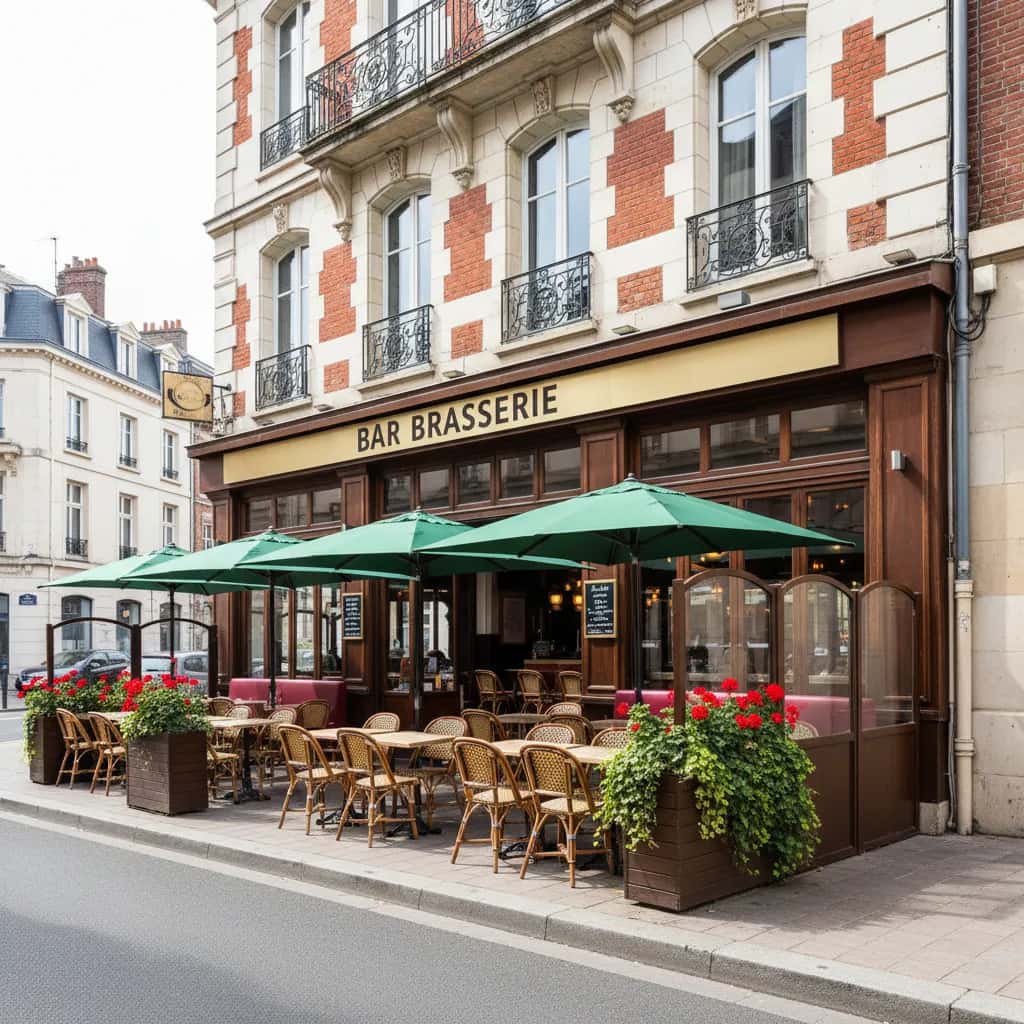 Bar-brasserie 550m² à Nantes : terrasse - licence IV