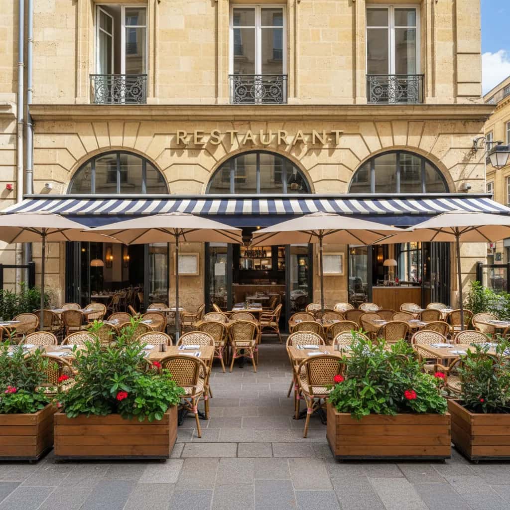 Restaurant 212m² à Bordeaux : terrasse - licence IV