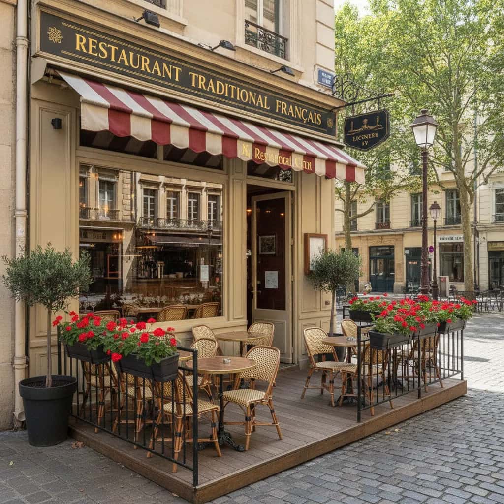 Restaurant 64m² à Lyon : terrasse - licence IV