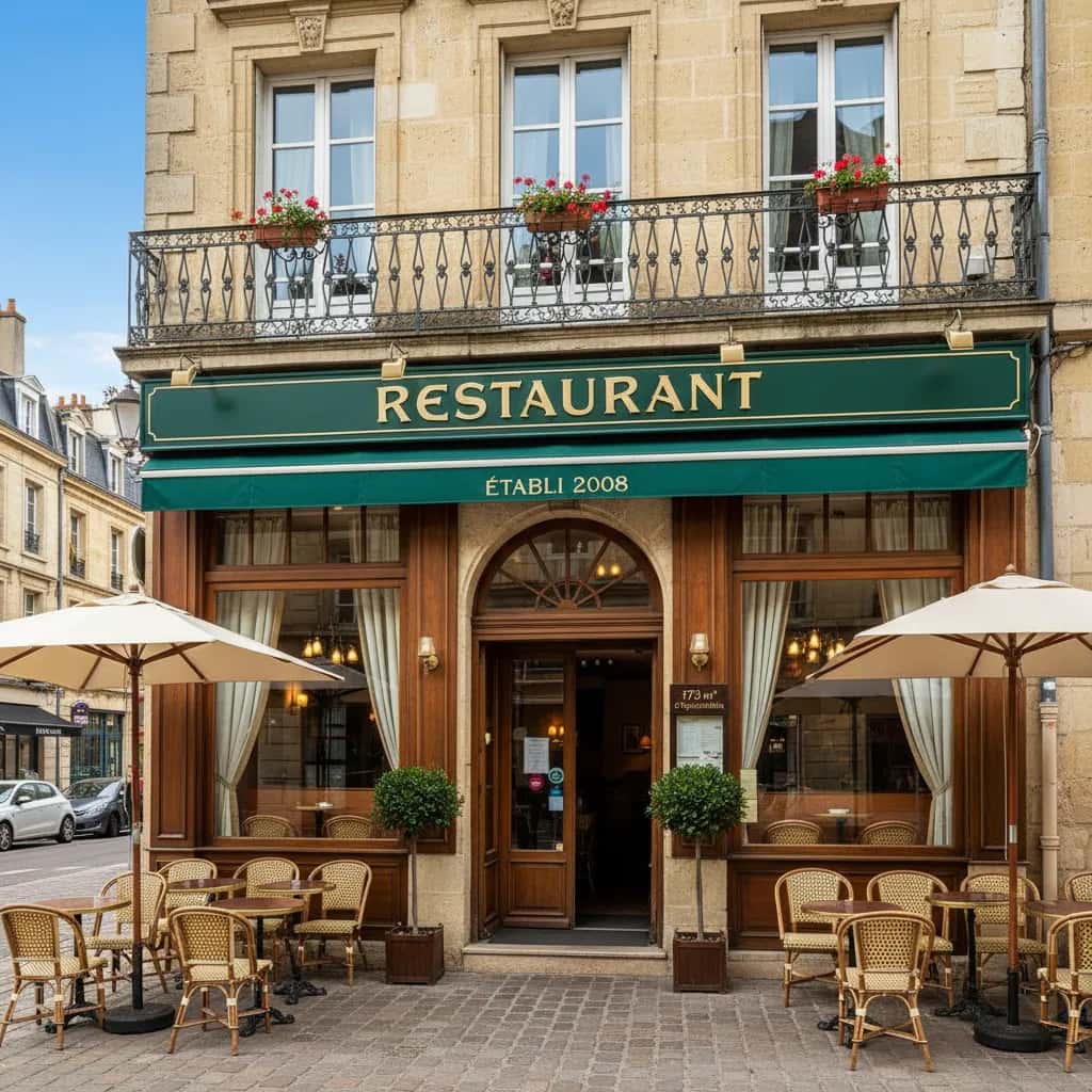 Restaurant 173m² à Bordeaux : terrasse - licence IV