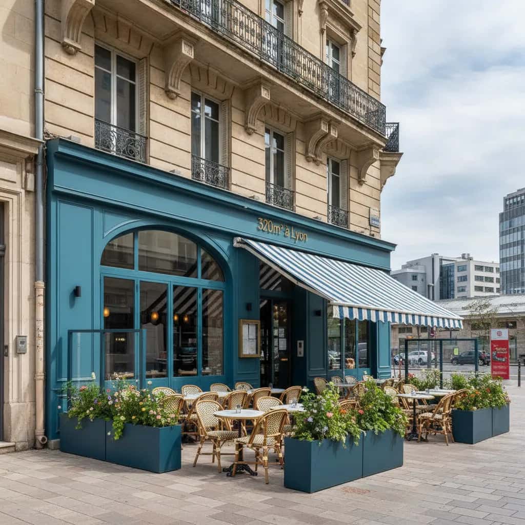 Restaurant 320m² à Lyon : terrasse