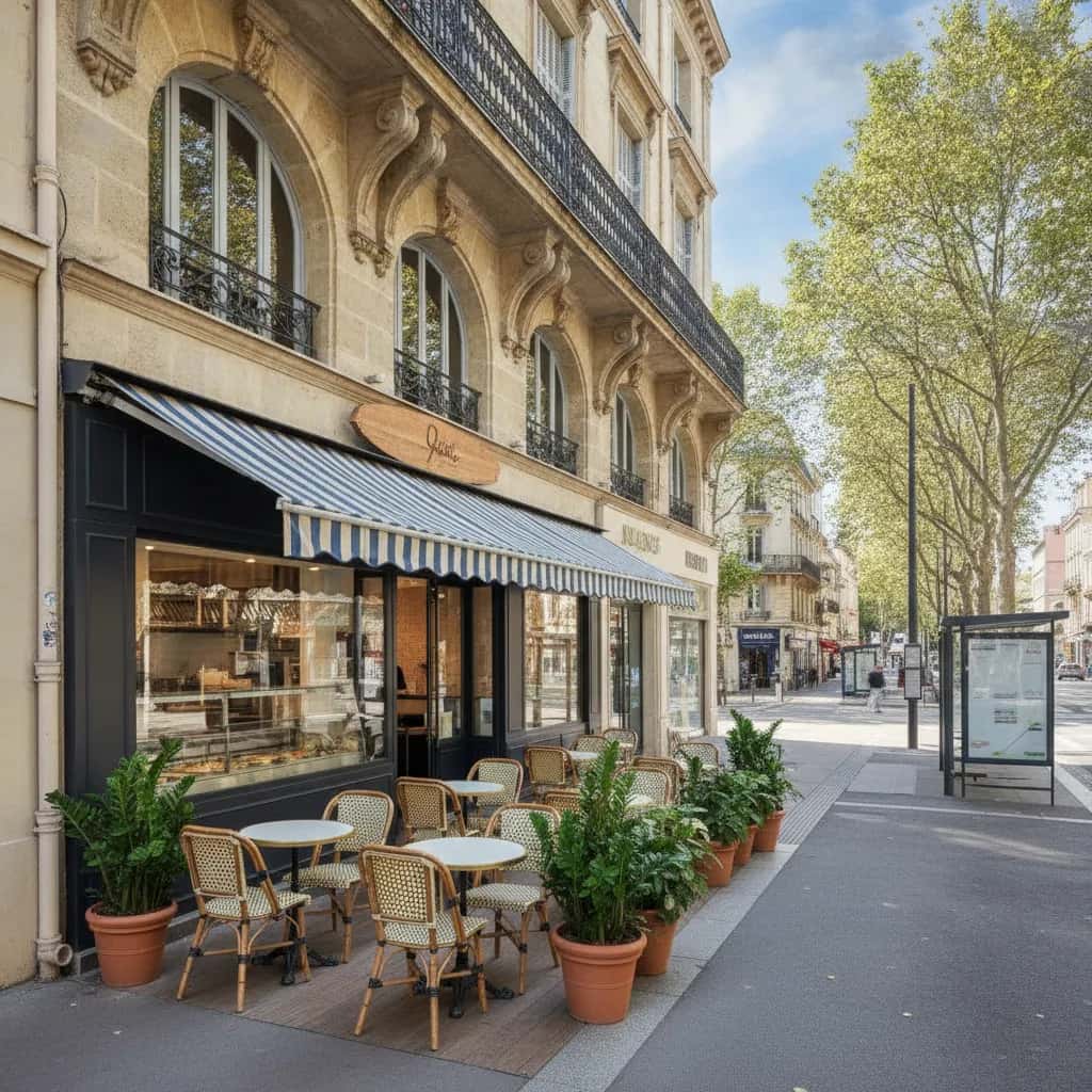 Fast-food 63m² à Montpellier : terrasse - extraction