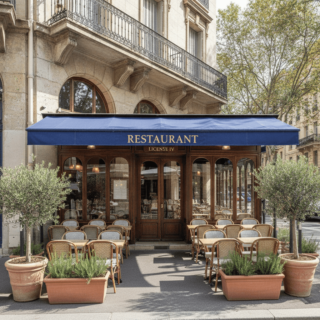 Restaurant 110m² à Marseille : terrasse - licence IV
