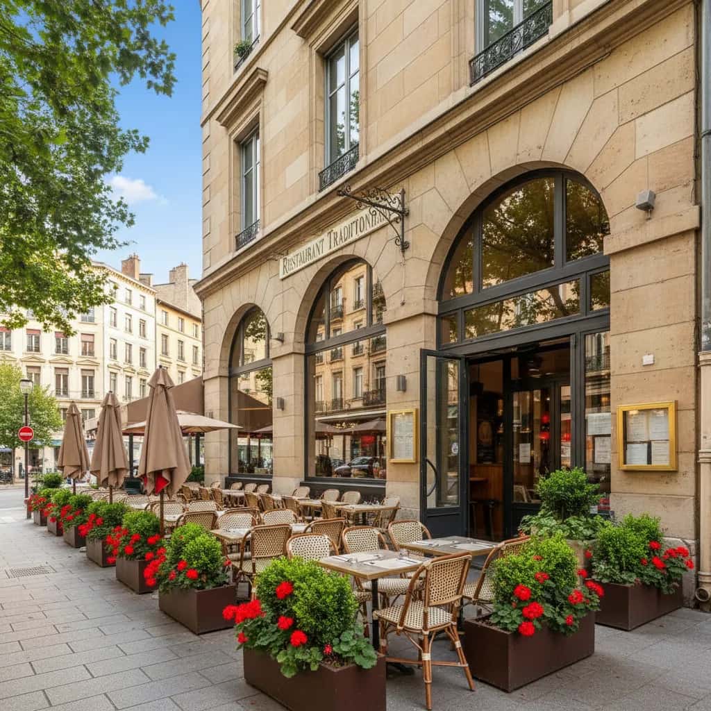 Restaurant 189m² à Lyon : terrasse - licence IV