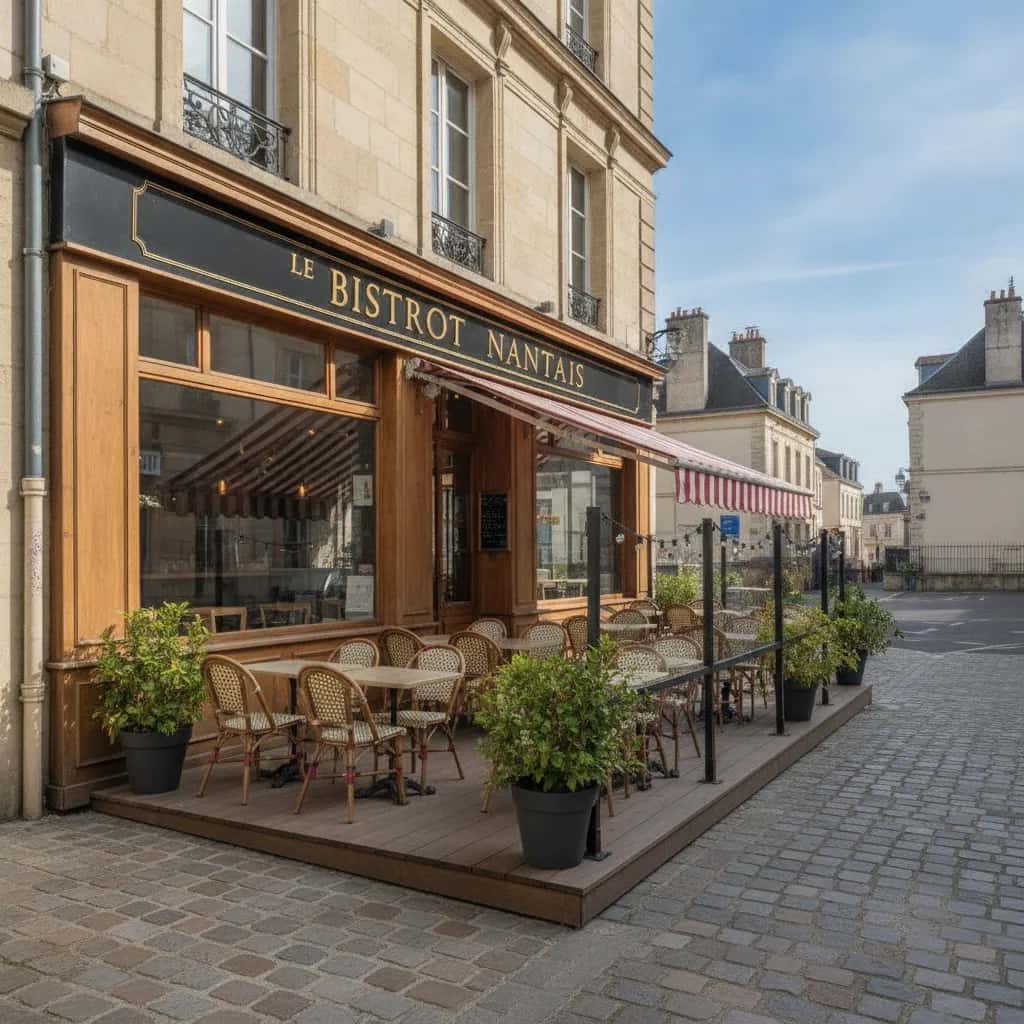 Restaurant à Nantes : terrasse - extraction