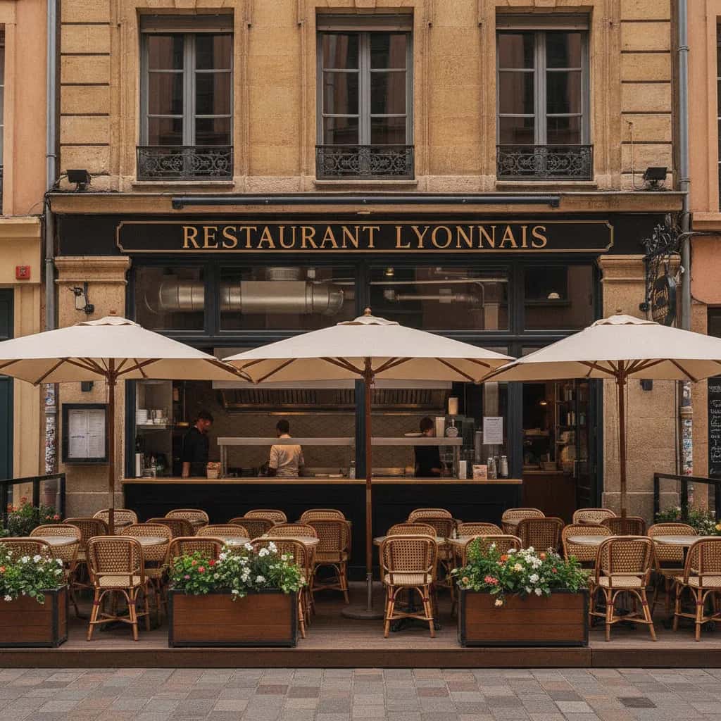 Restaurant 100m² à Lyon : terrasse - extraction