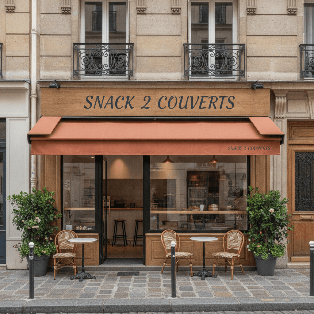 Snack 2 couverts à Paris