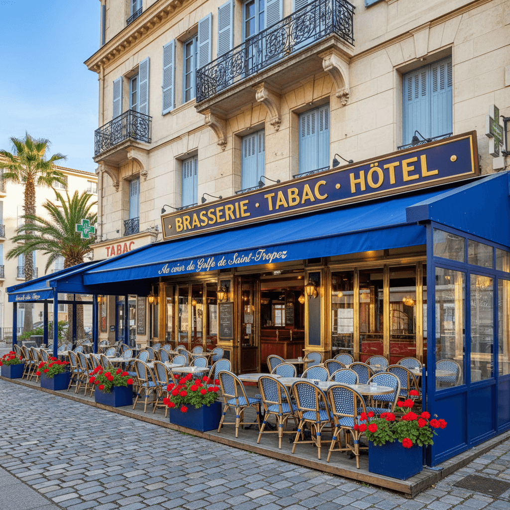 Bar-brasserie 80m² à Toulon : terrasse - licence IV