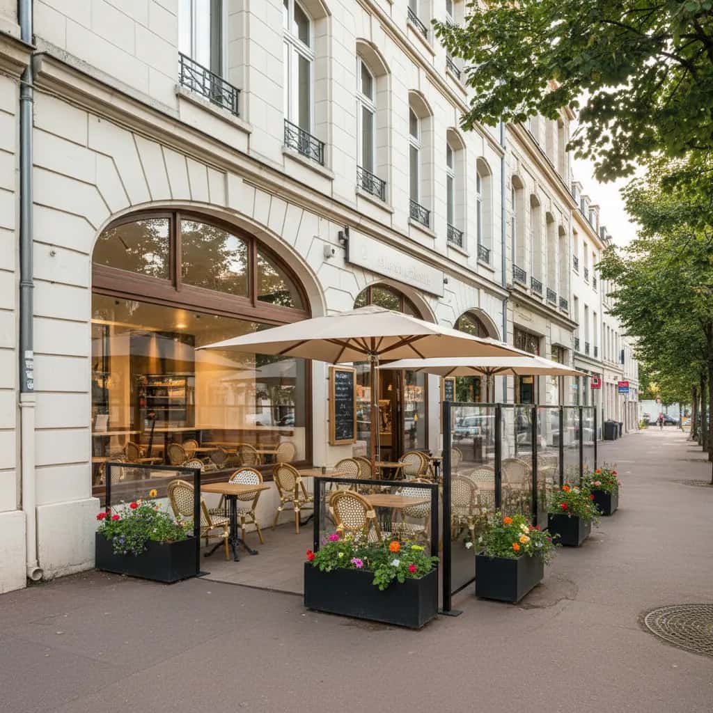 Fast-food 224m² à Nantes : terrasse - licence IV