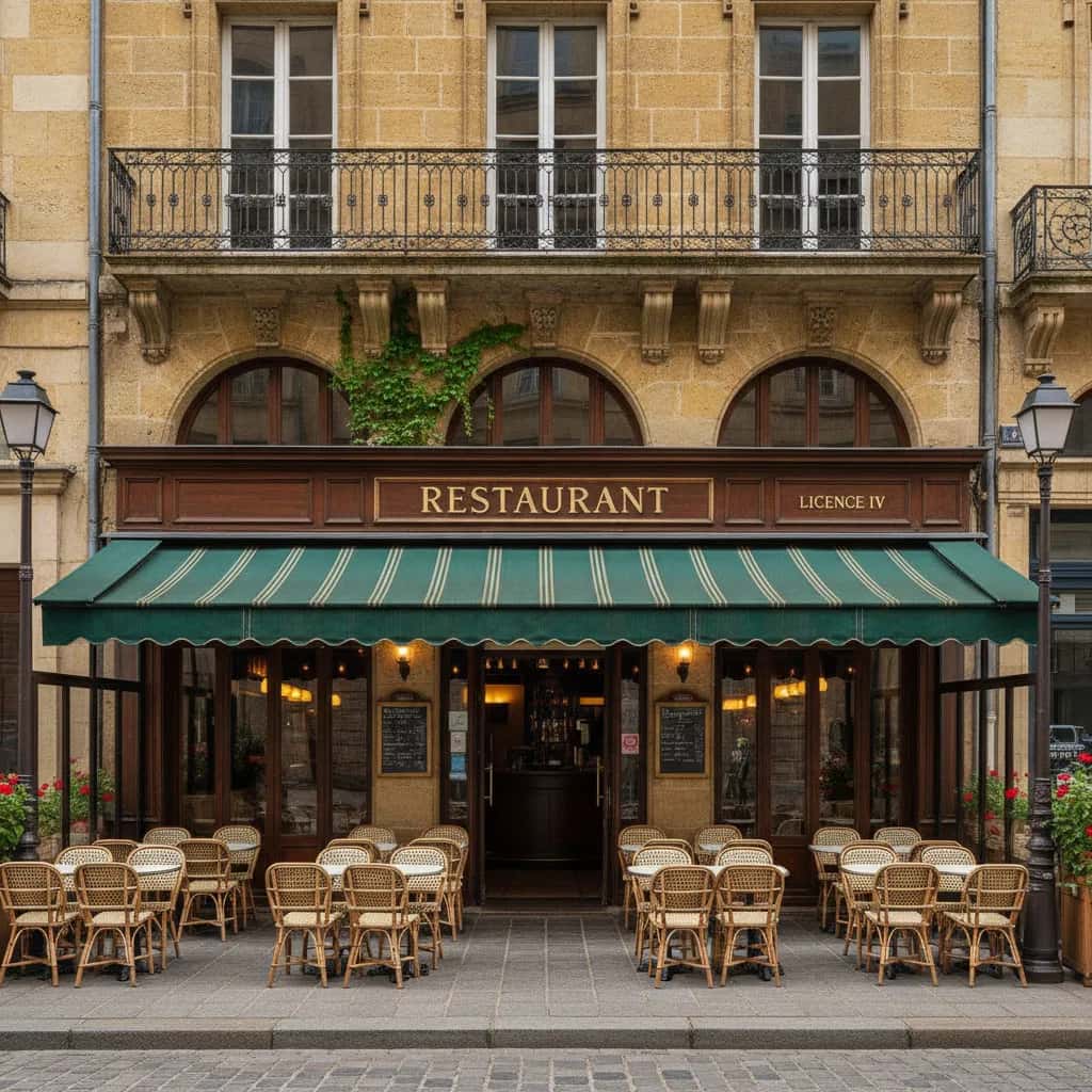 Restaurant 140m² à Bordeaux : terrasse - licence IV