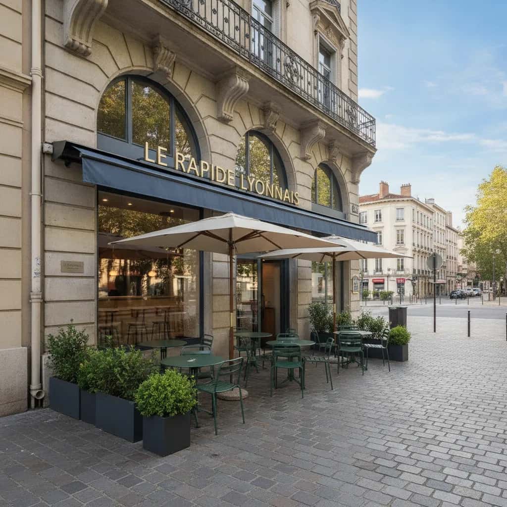 Fast-food 30 couverts à Lyon : terrasse - licence IV
