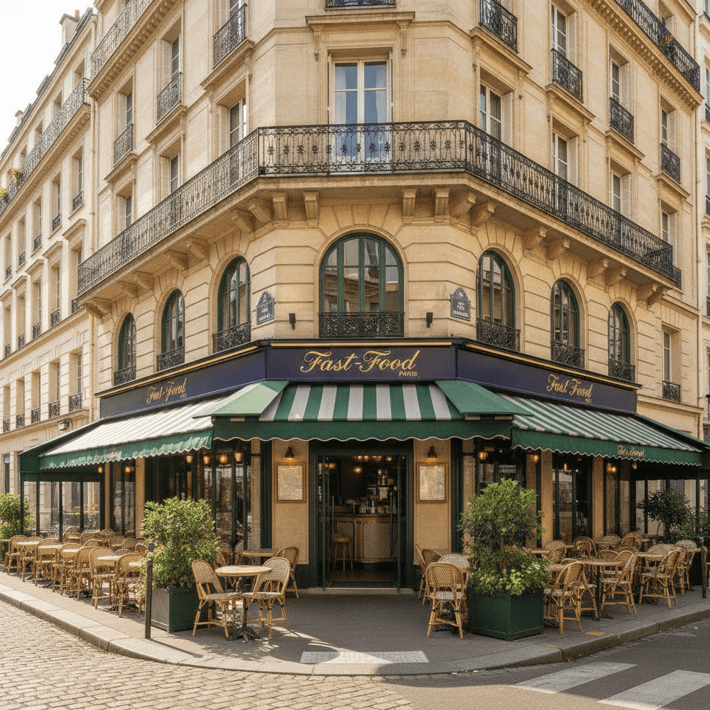 Fast-food 60 couverts à Paris : terrasse