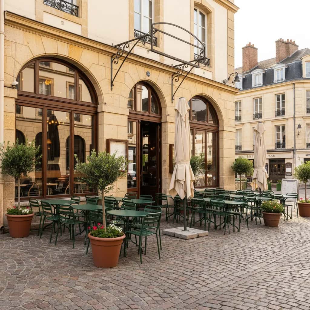 Fast-food à Nantes : terrasse - licence IV