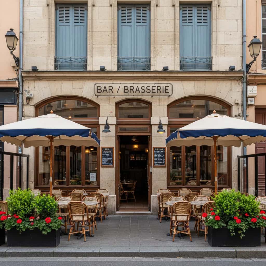 Bar-brasserie à Lyon : terrasse - licence IV