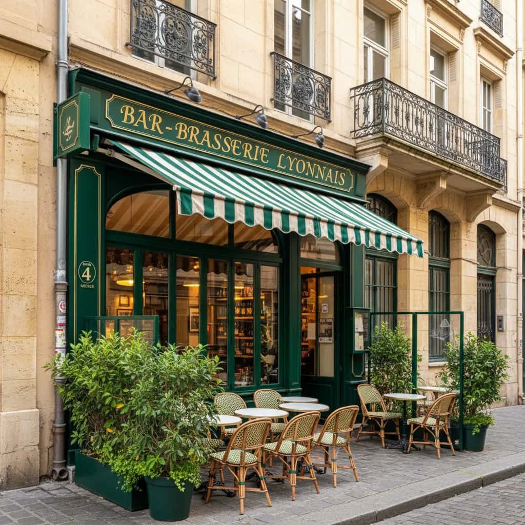 Bar-brasserie 217m² à Lyon : terrasse - licence IV