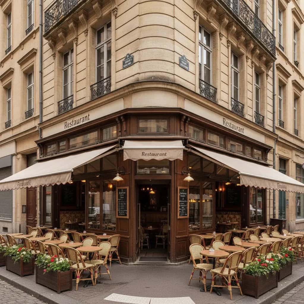Restaurant 55m² à Lyon : terrasse - extraction