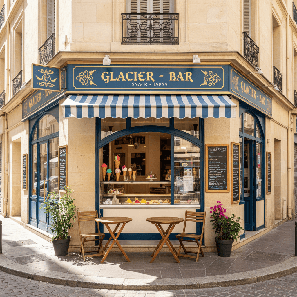 Snack 60m² à Marseille : terrasse - licence IV