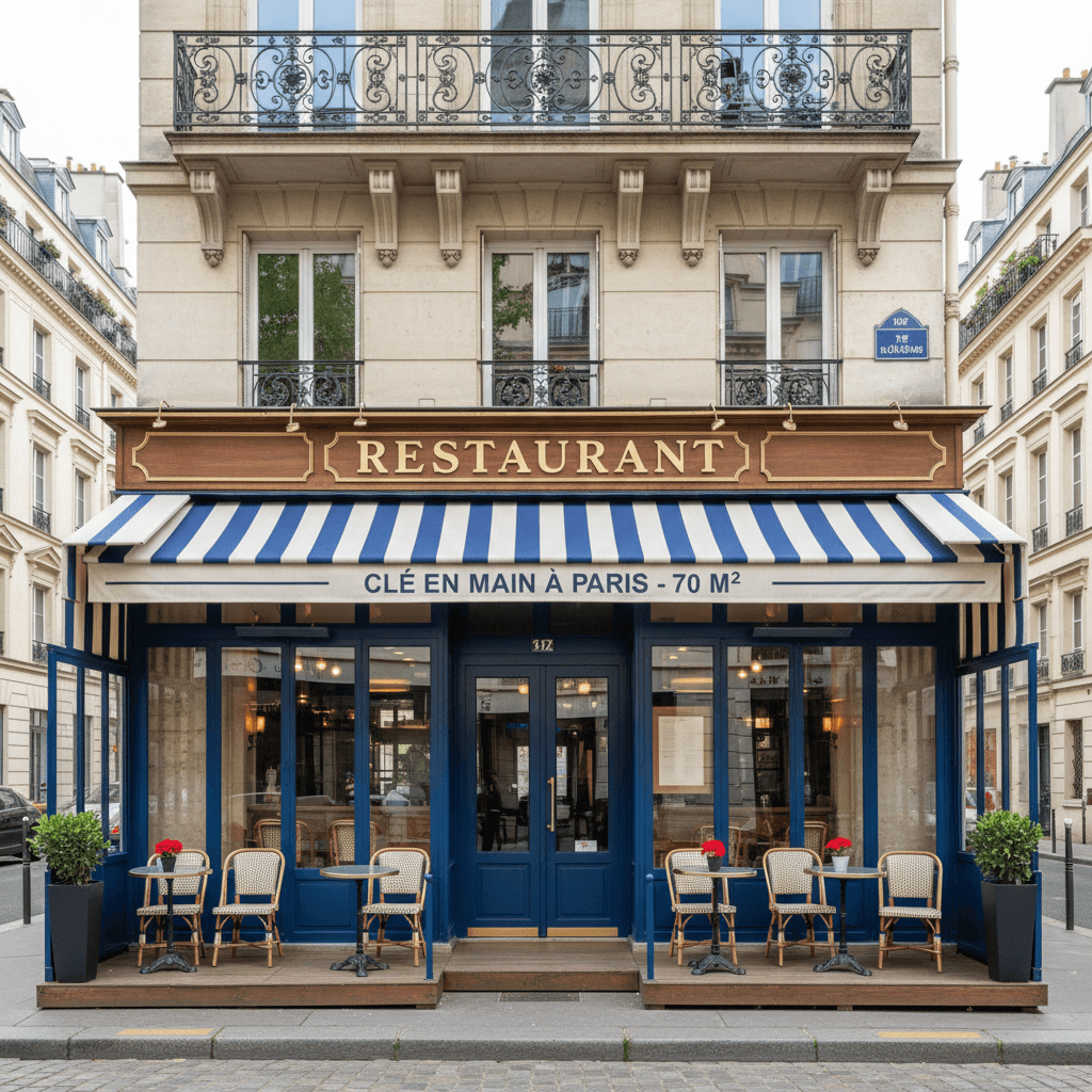 Restaurant clé en main à Paris - 70 m²