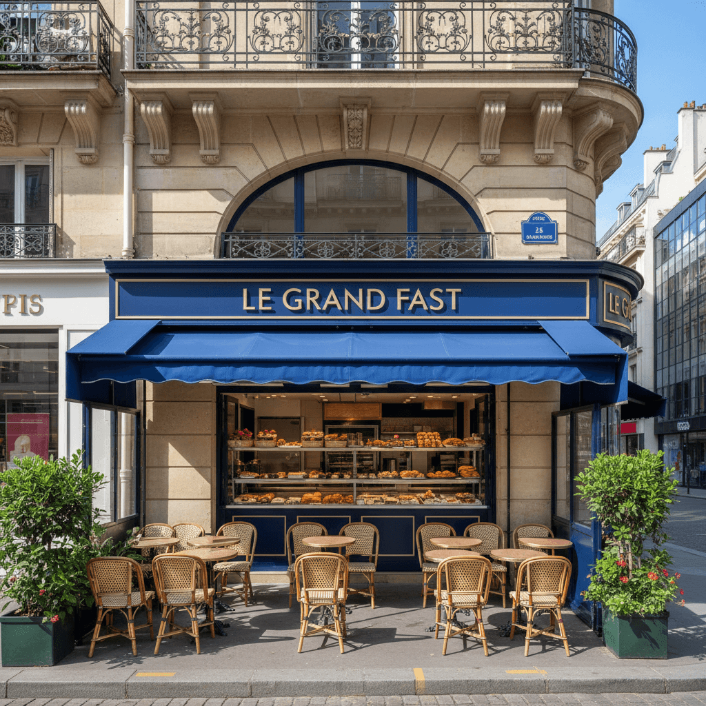 Fast-food 20 couverts à Paris : terrasse - extraction