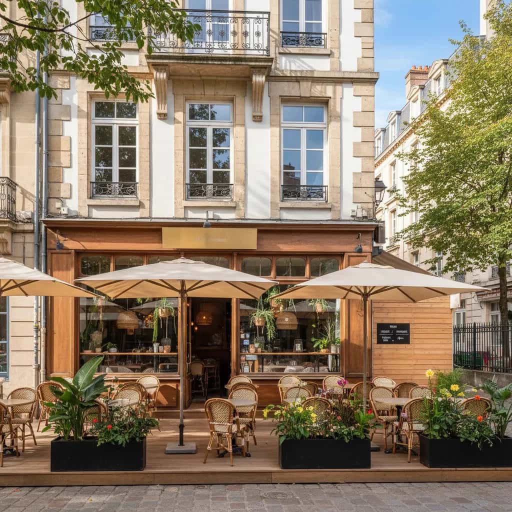 Restaurant 100m² à Nantes : terrasse - extraction