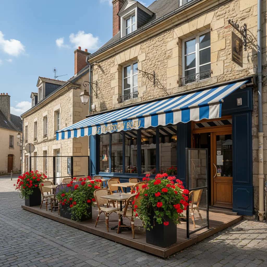 Restaurant 140m² à Angers : terrasse - extraction