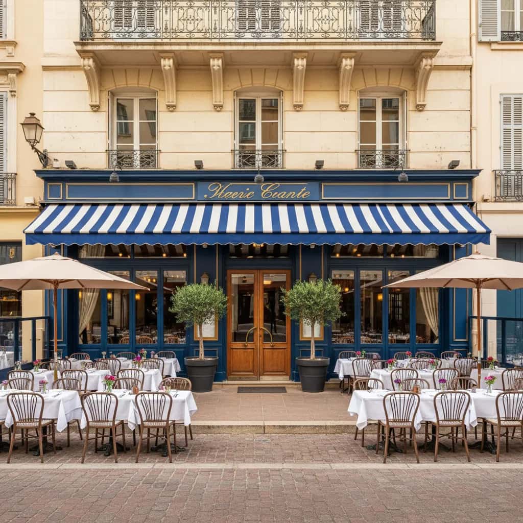 Restaurant à Nice : terrasse - licence IV