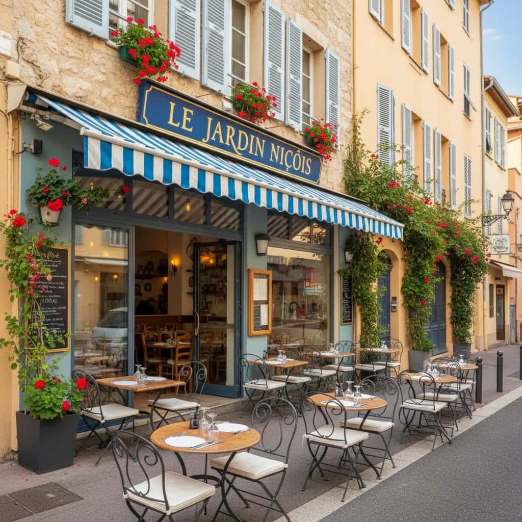 Restaurant à Nice : terrasse - extraction