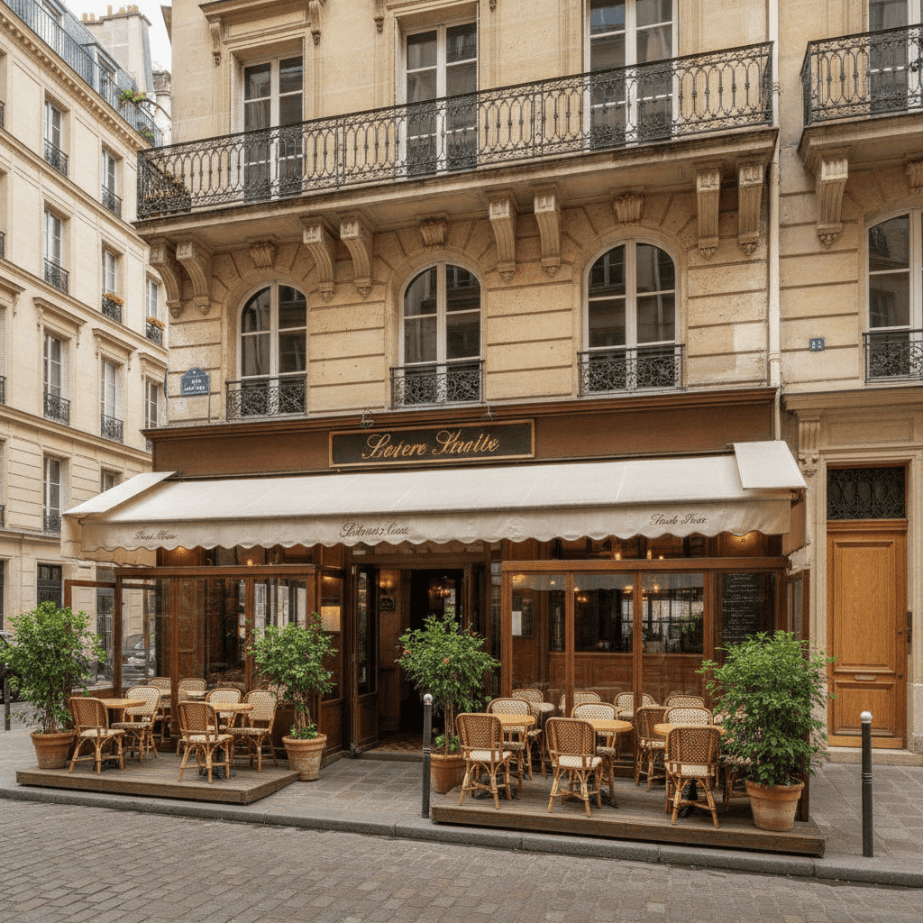 Restaurant 40 couverts à Paris : terrasse
