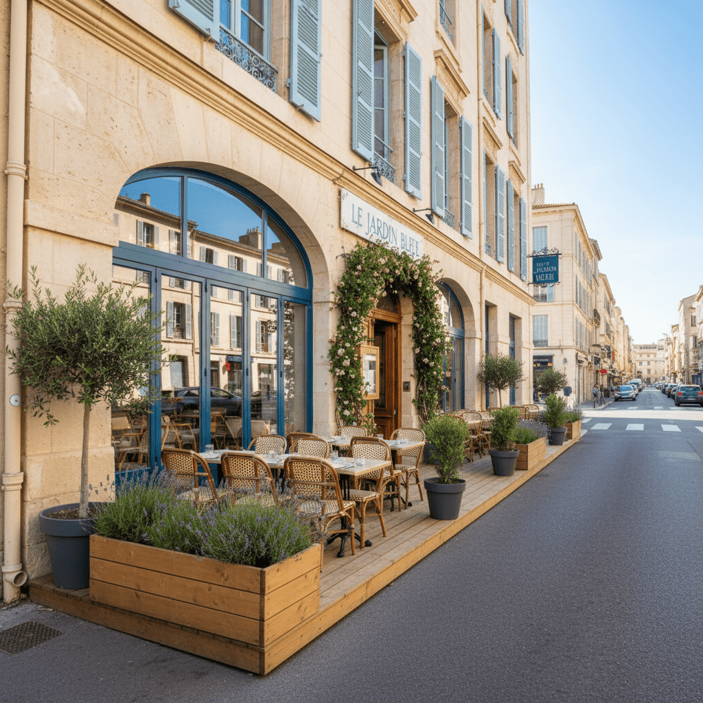 Restaurant 280m² à Marseille : terrasse - licence IV