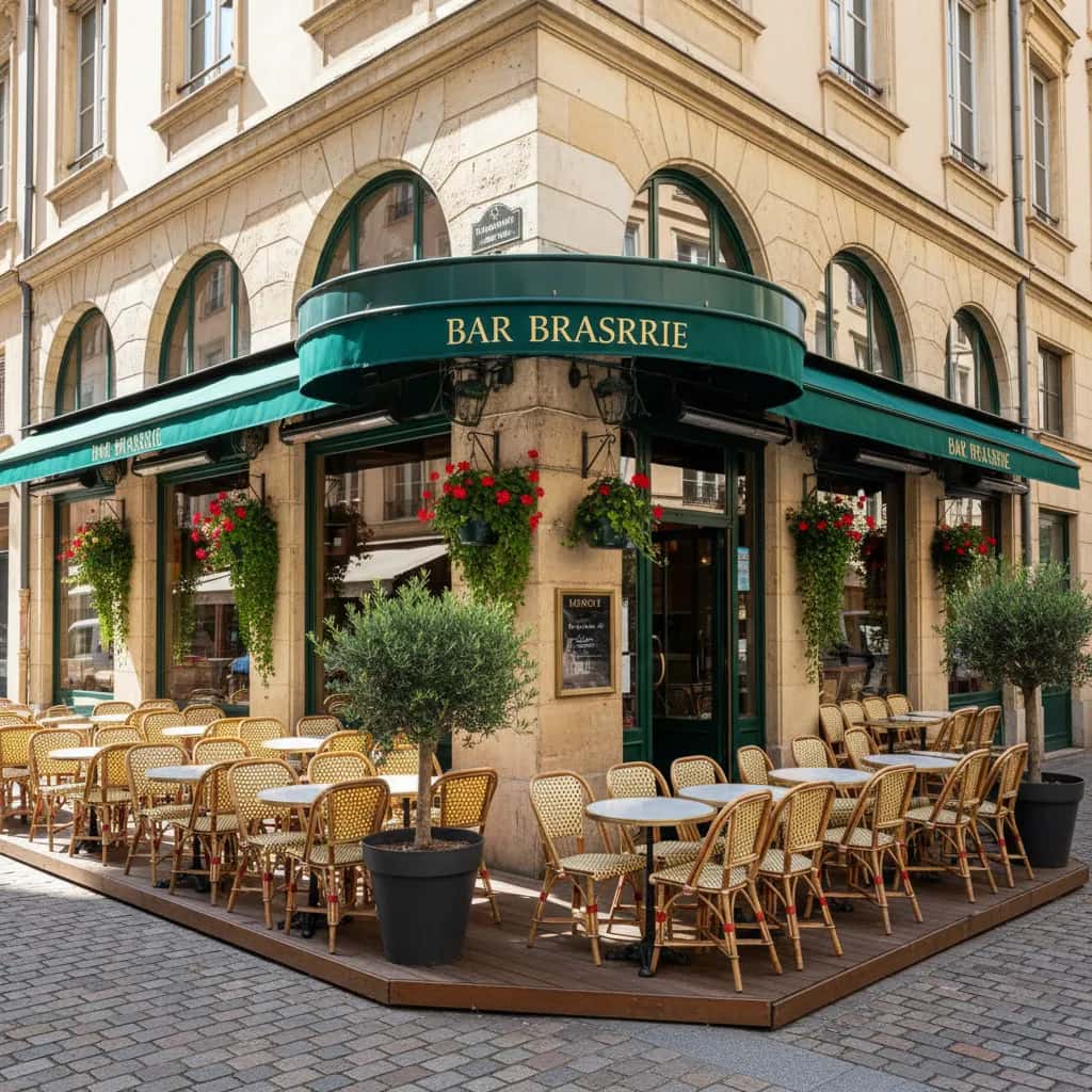 Bar-brasserie à Lyon : terrasse - licence IV