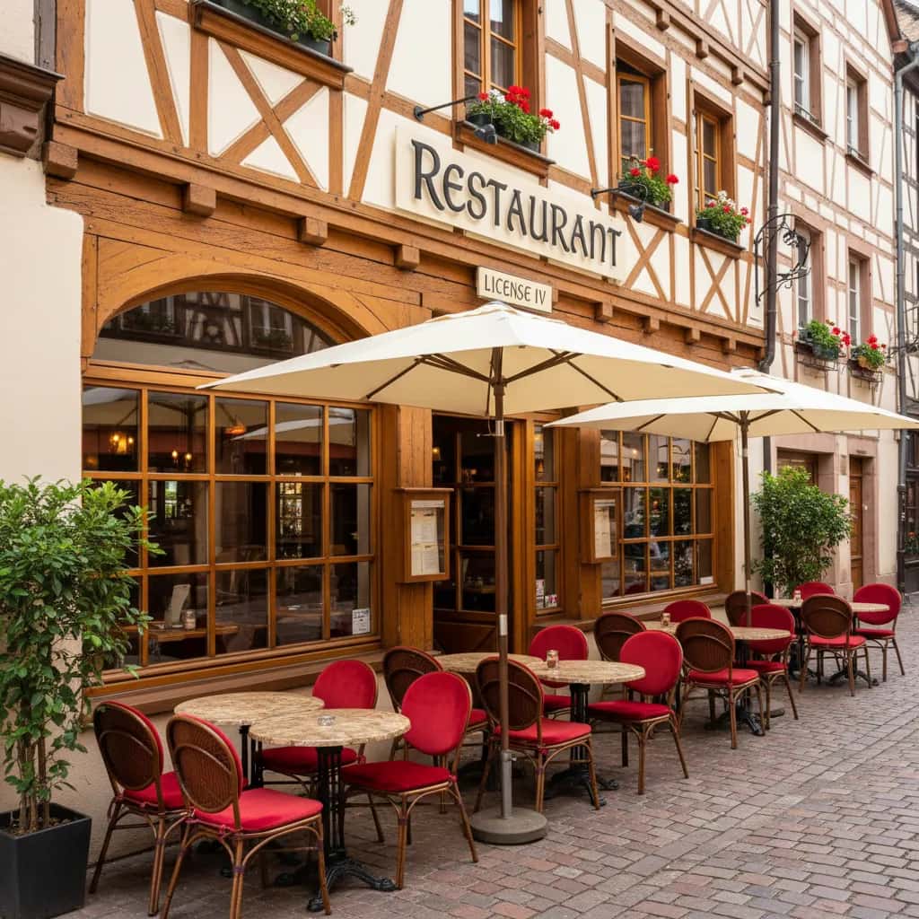 Restaurant 190m² à Strasbourg : terrasse - licence IV