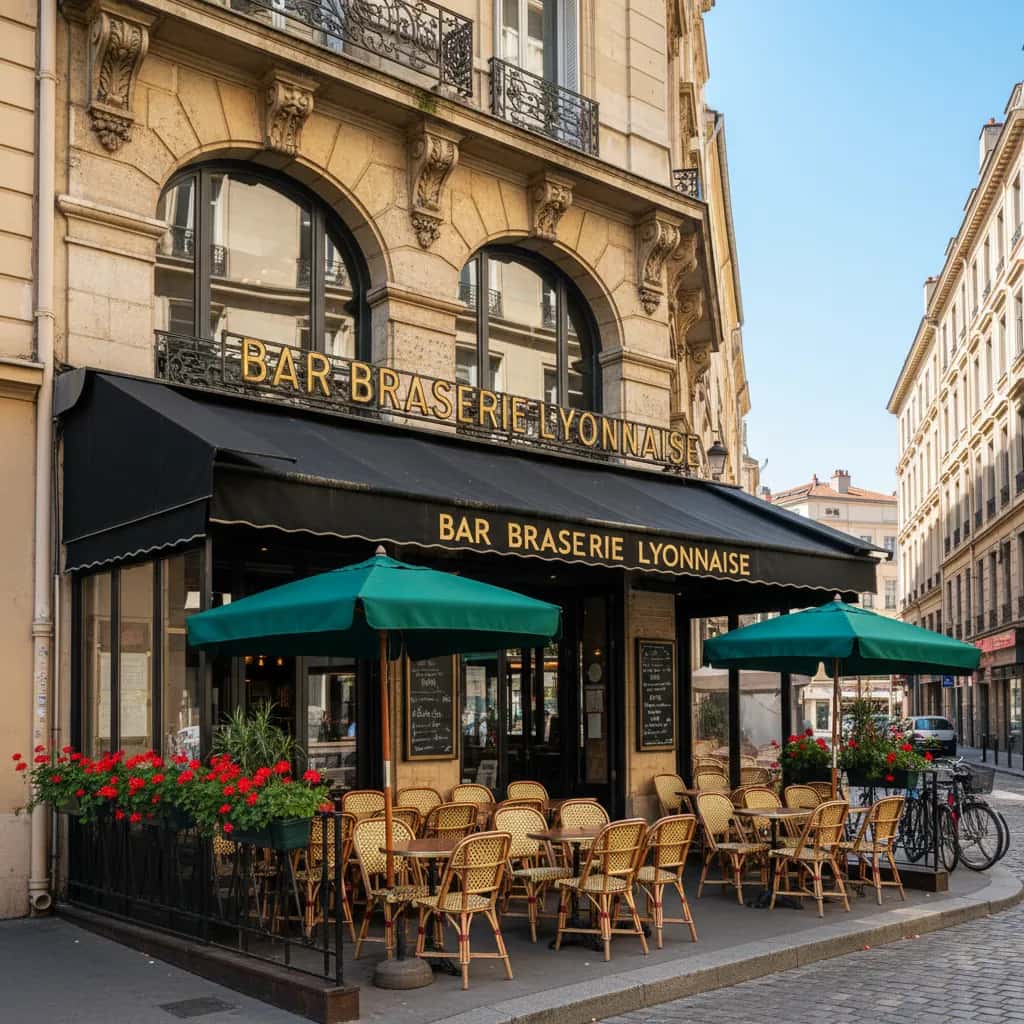 Bar-brasserie à Lyon : terrasse