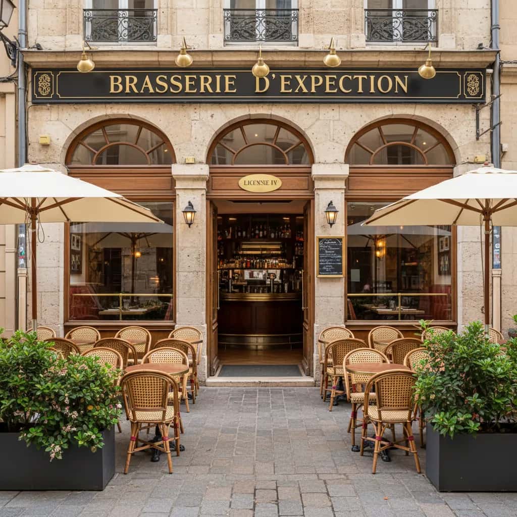 Bar-brasserie 250m² à Montpellier : terrasse - licence IV
