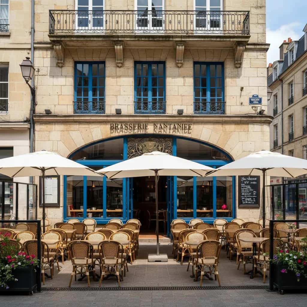 Bar-brasserie 192m² à Nantes : terrasse - licence IV