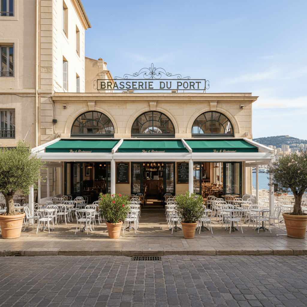 Bar-brasserie 125m² à Marseille : terrasse - licence IV
