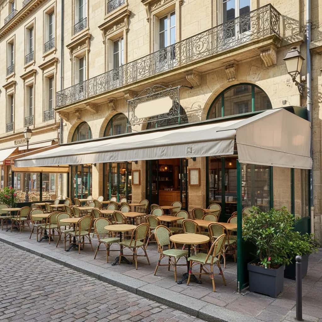 Restaurant 65m² à Bordeaux : terrasse - licence IV