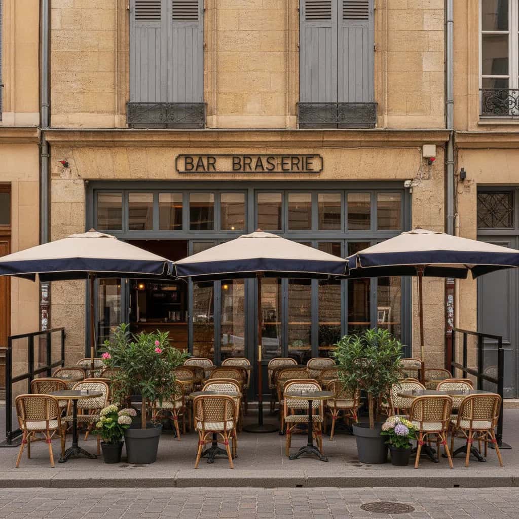 Bar-brasserie 80m² à Lyon : terrasse - licence IV