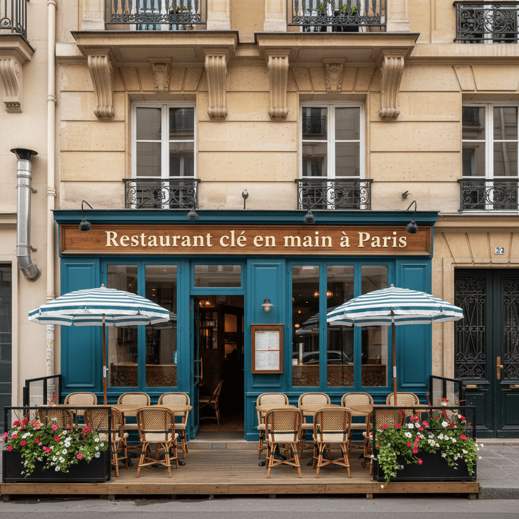 Restaurant clé en main à Paris avec terrasse