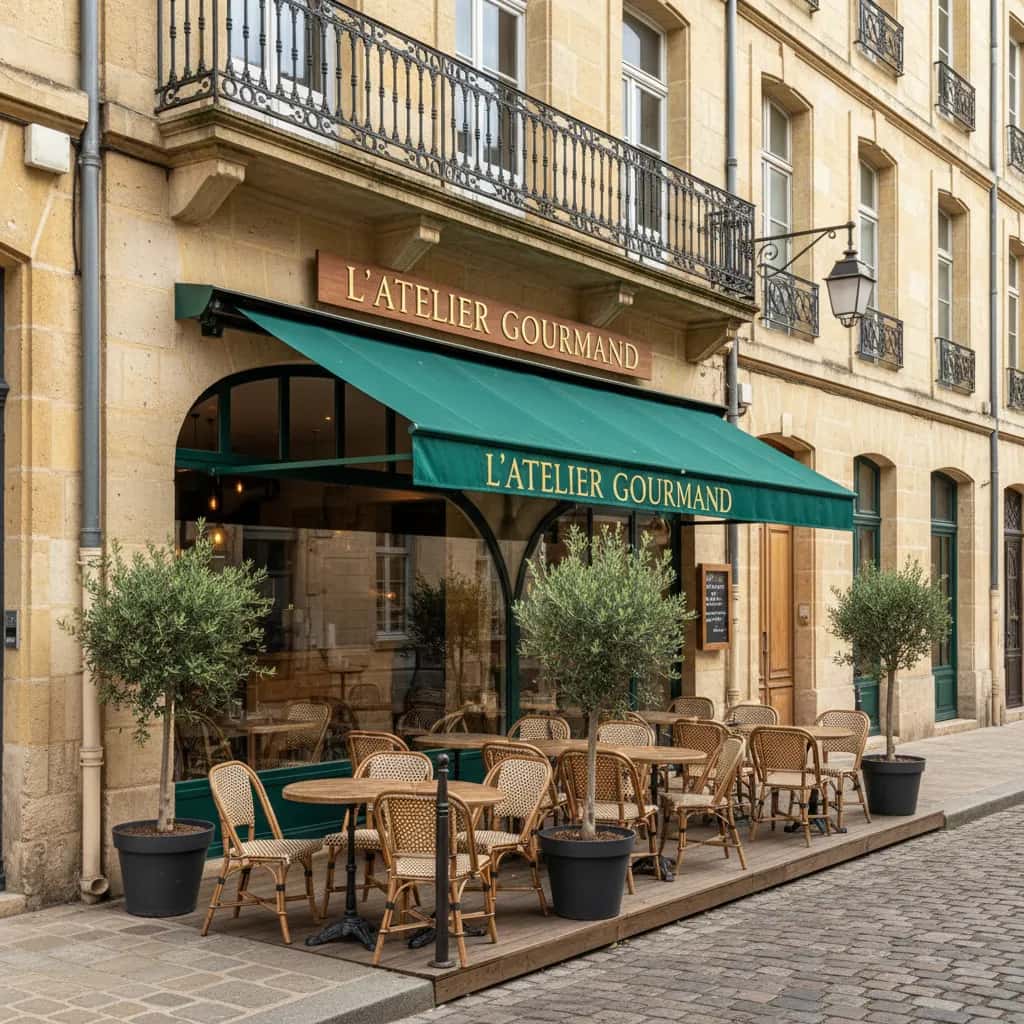 Restaurant 70m² à Bordeaux : terrasse