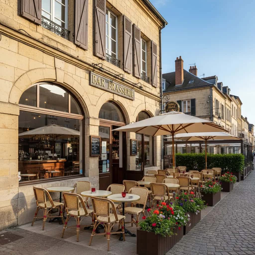 Bar-brasserie 200m² à Dijon : terrasse - licence IV