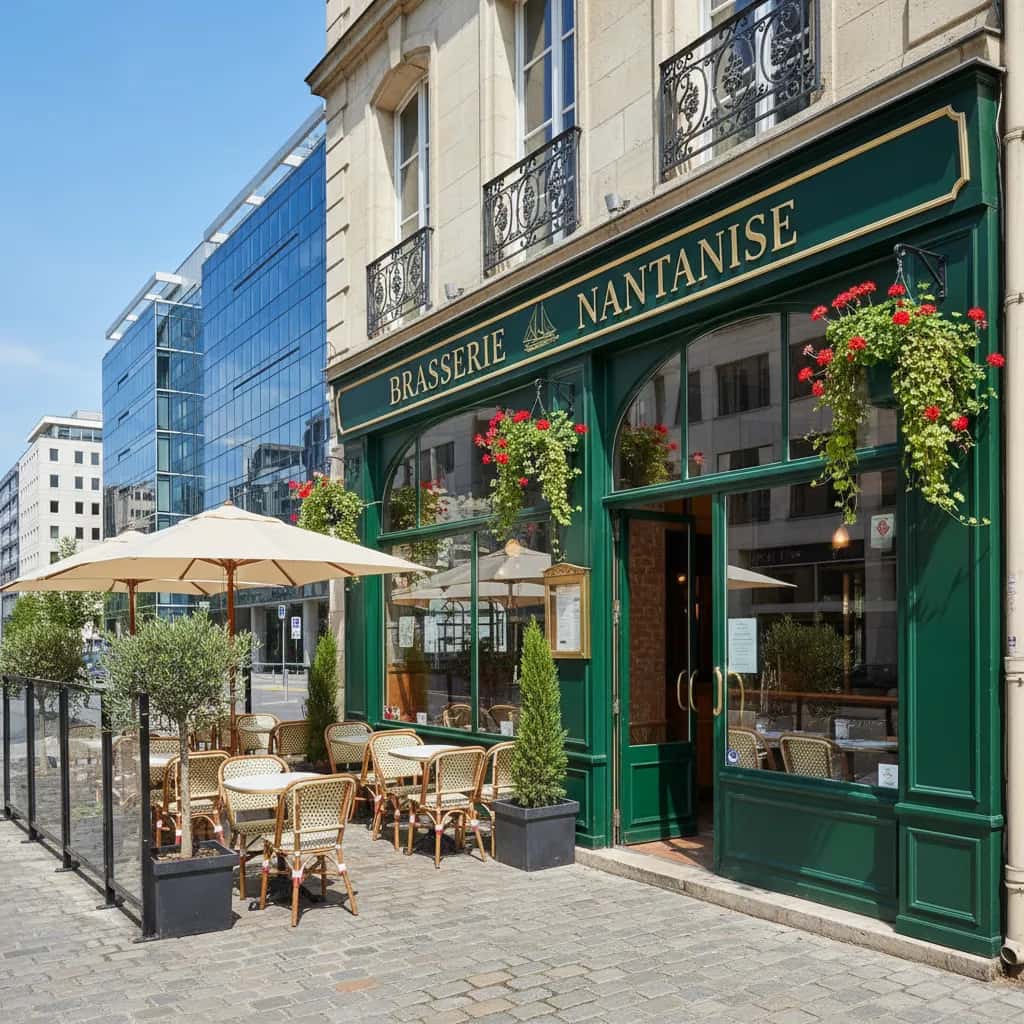 Bar-brasserie 188m² à Nantes : terrasse - licence IV