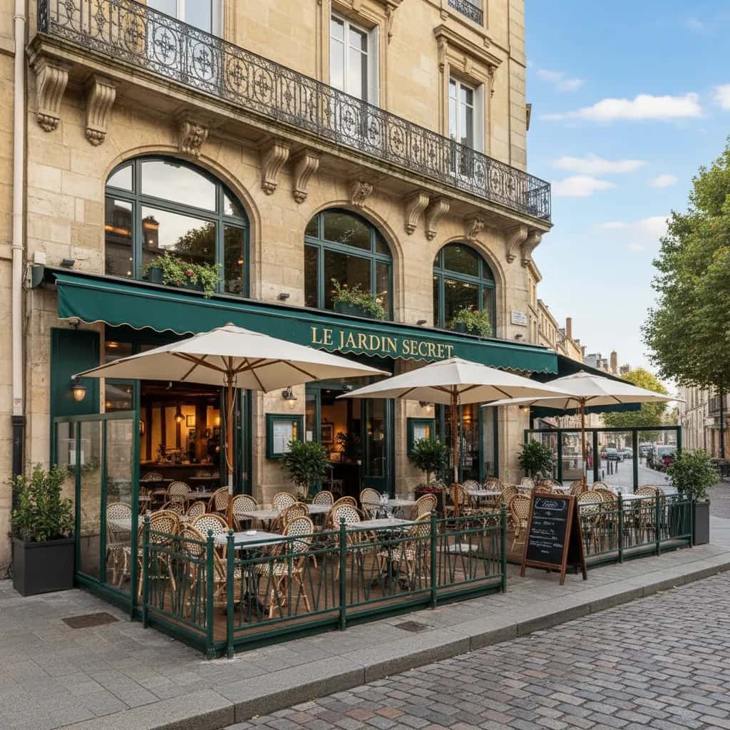 Restaurant 367m² à Bordeaux : terrasse - licence IV
