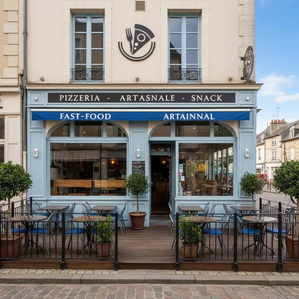 Fast-food 206m² à Angers : terrasse - extraction