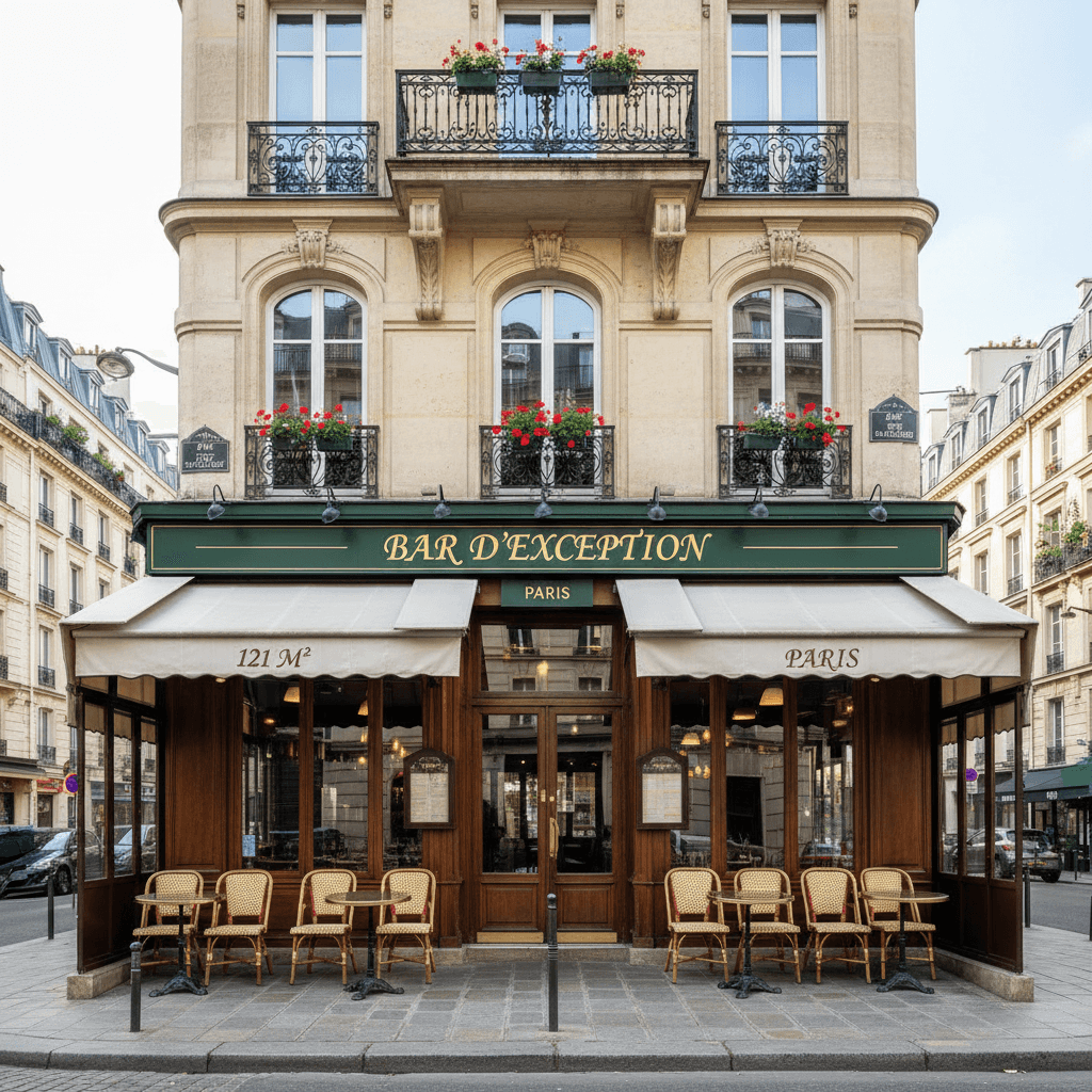 Bar d'exception à Paris, 121 m² au cœur de l'animation