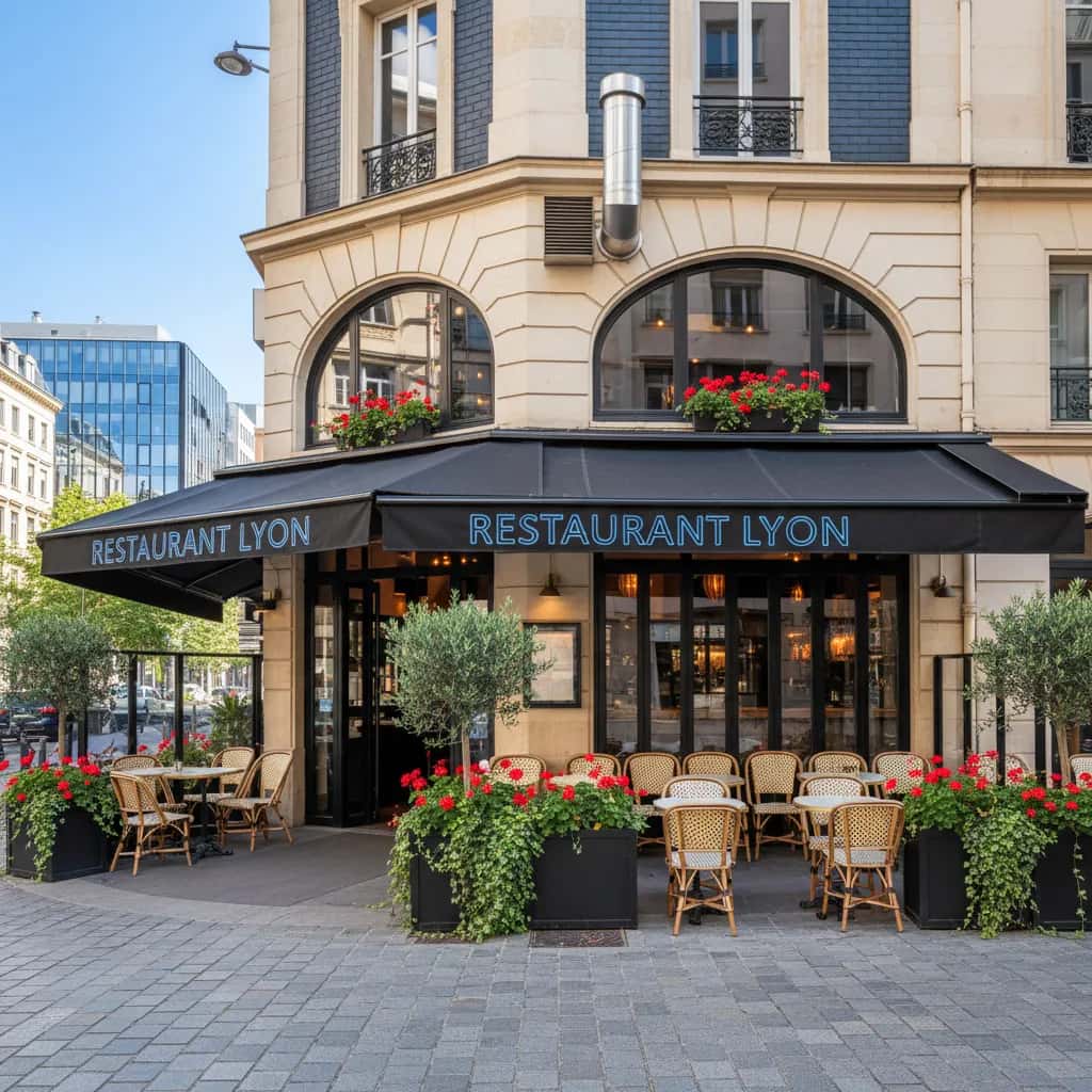 Restaurant à Lyon : terrasse - extraction