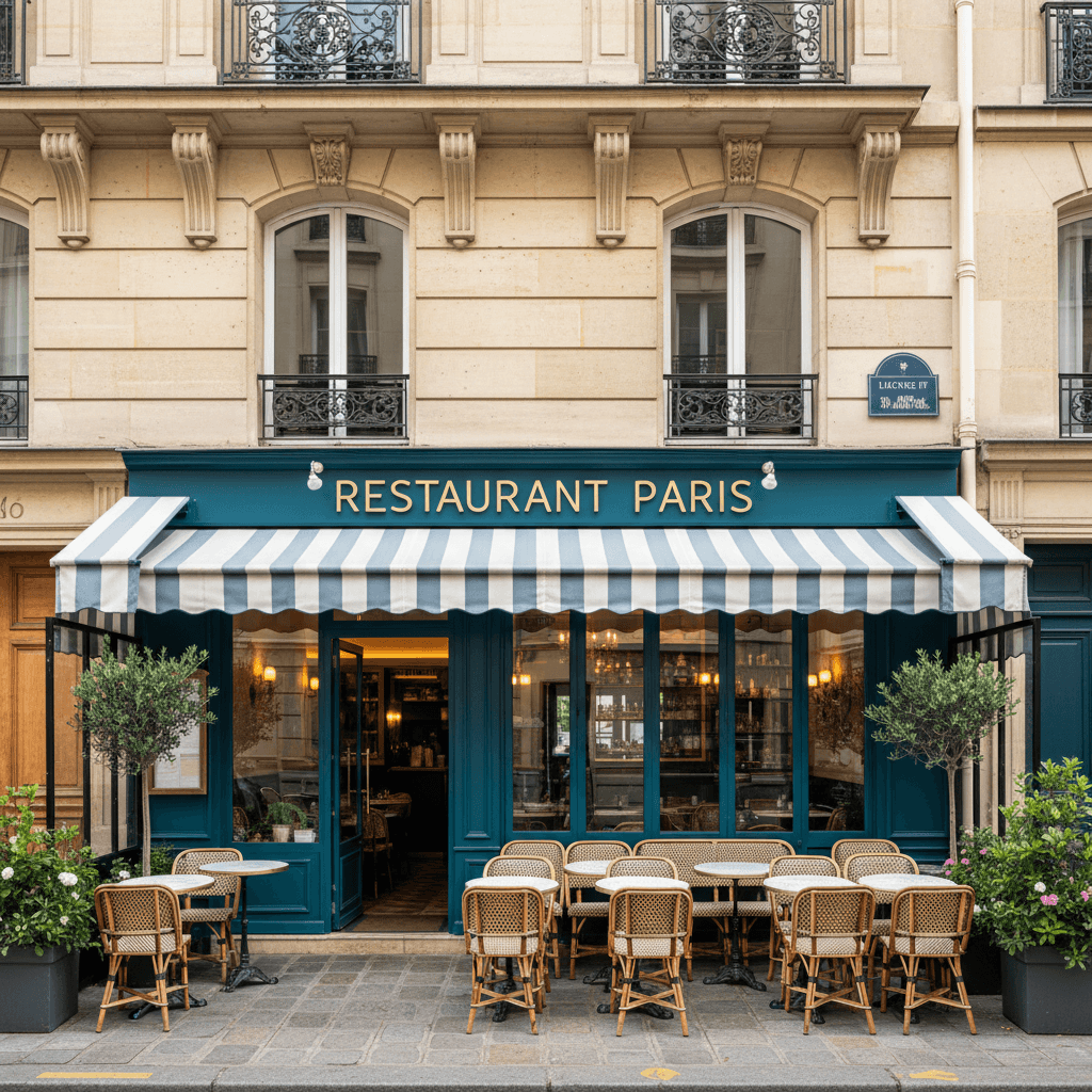 Restaurant 42 couverts à Paris : terrasse - licence IV