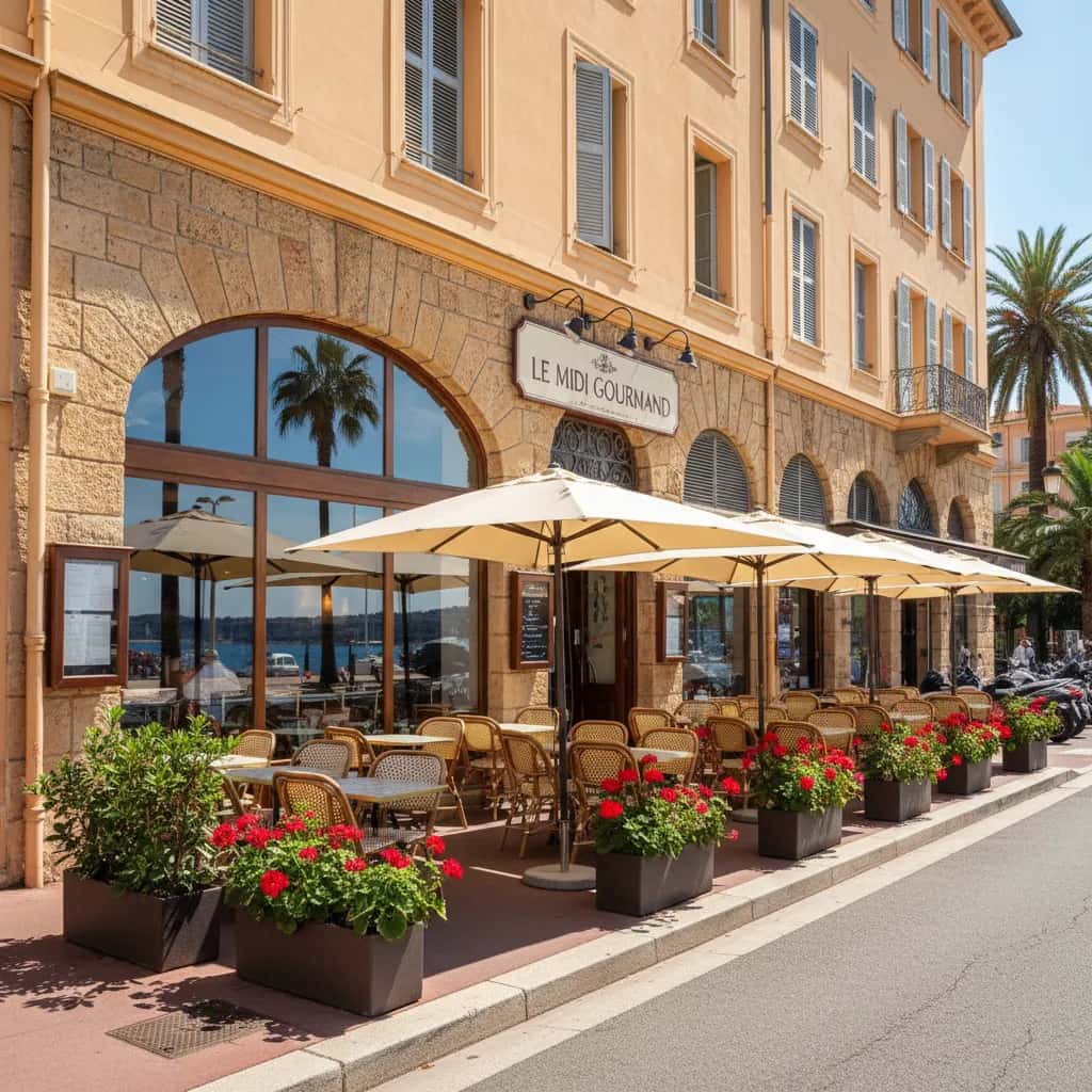 Restaurant 45m² à Nice : terrasse - extraction