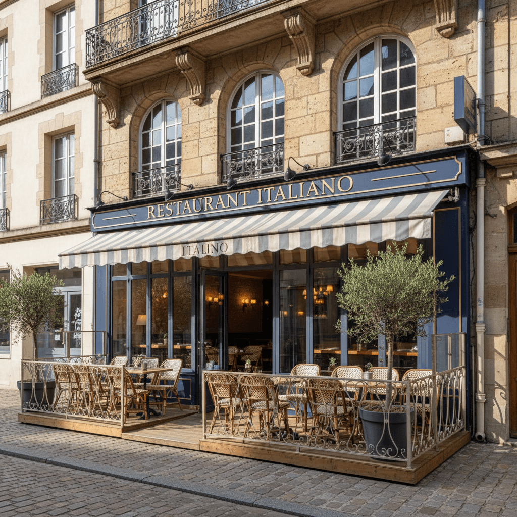 Restaurant à Rouen : terrasse - licence IV