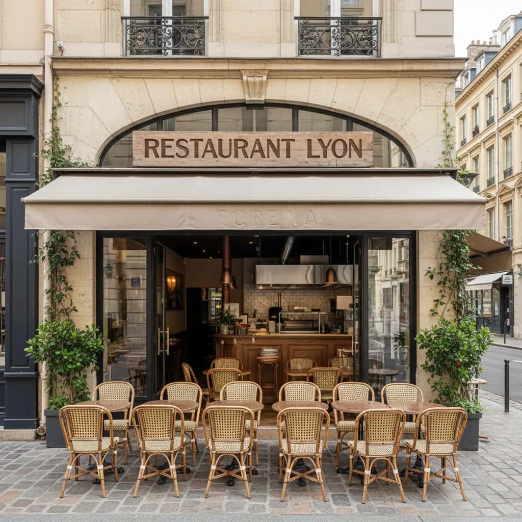 Restaurant 100m² à Lyon : terrasse - licence IV